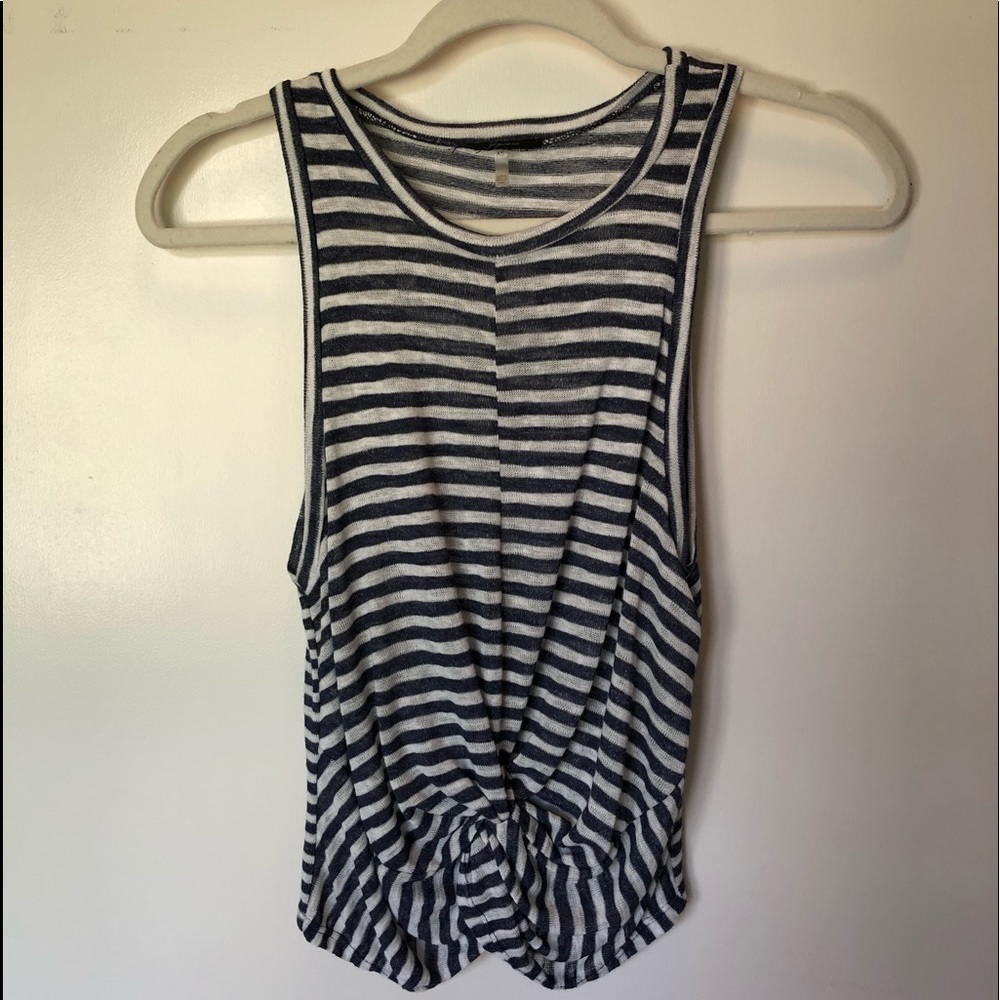 Navy and white stripe